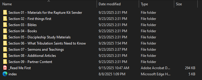 folder_file_structure Sections of content in the Keychain Rapture Kit flashdrive